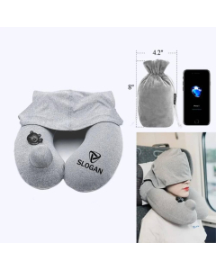 Inflatable Hoodie Neck Pillow