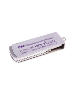 Metal Rectangular Swivel Flash Drive