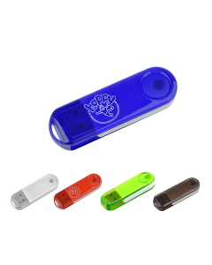 Transparent Swivel Flash Drive