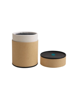 Small Kraft Paper Cylinders with Black Lid (55 x 90mm)