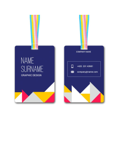 Large Unique Printed Name Tag (90 x 130 mm)