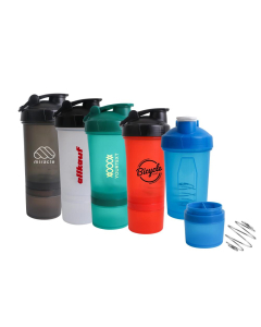 500ml 3 in 1 Fitness Protein Shaker Bottle