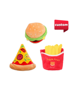 Custom Squeaky Food Shape Pet Toys