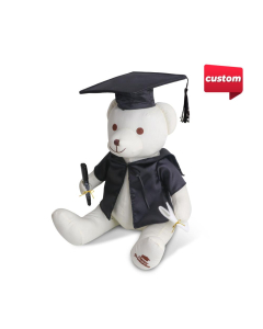 Graduation Signature Calico Bear with Pen