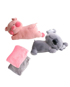 Animal Plush Toy with Blanket