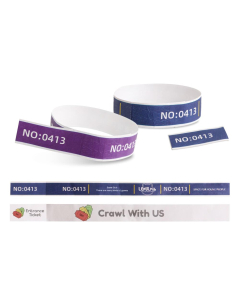 Tabbed Disposable Tyvek Wristband