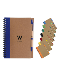 Kraft Notebook with Ballpoint Pen