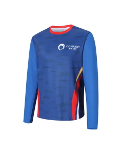 Men's Polyester Spandex Sublimated Sun Protection Long-sleeved T-shirt