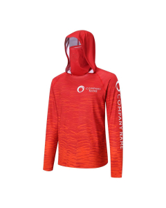 Men's Polyester Spandex Sublimated Sun Protection Hoodie