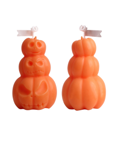 Triple Pumpkin Shape Candles