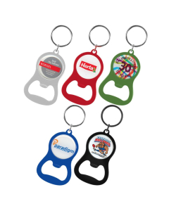 Chevron Bottle Opener Key Ring