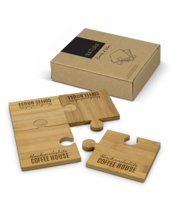 NATURA Puzzle Coaster Set of 4