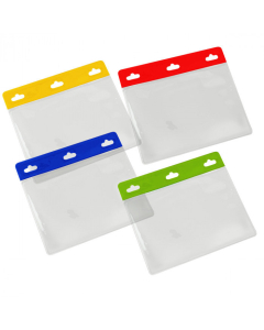 60 x 90mm Landscape Coloured ID Card Holders