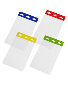 60 x 90mm Portrait Coloured ID Card Holders