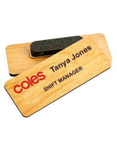 Custom Wooden Name Badges