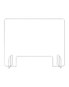 Countertop Sneeze Guard - Clear Acrylic