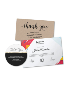 Appreciation Cards & Certificates