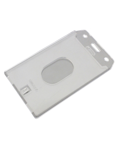 88 x 54 Portrait Rigid Enclosed ID Card Holder