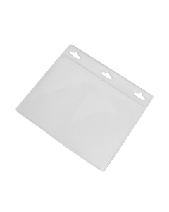 80 x 100mm Clear Landscape Soft ID Card Holder