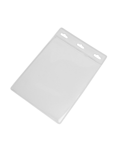 100 x 80mm Clear Portrait Soft ID Card Holder