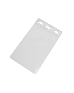 90 x 60mm Clear Portrait Soft ID Card Holder