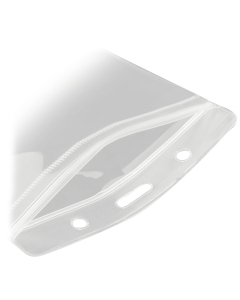 90 x 60mm Clear Landscape Zip Close Soft ID Card Holders