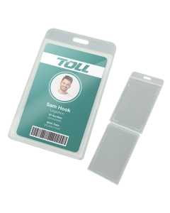 54 x 88mm Portrait Hinged ID Card Holders