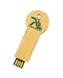 USB Wooden Key Round