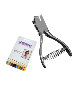 Plastic ID Card Hole Punch