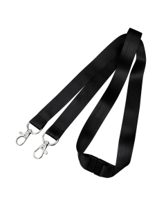 20mm Black Double Swivel Lanyards