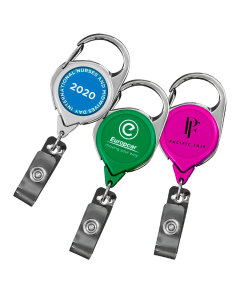 No-Twist Carabiner Badge Reels