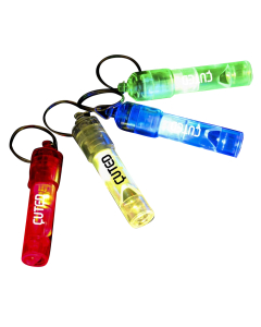 LED Flashing Whistle Keychain