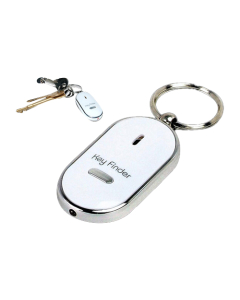 Oval Whistle Key Finder Keychain LED Light