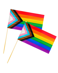 LGBTQ+ Progress Pride Hand Flags