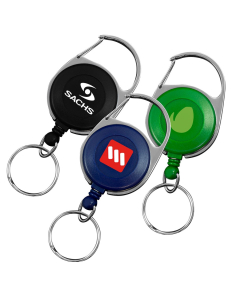 Round Carabiner Badge Reels