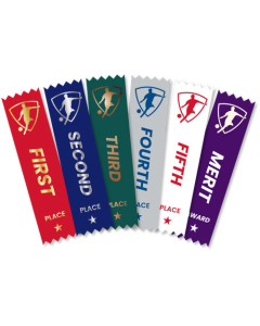 Soccer/Football Ribbons Coloured