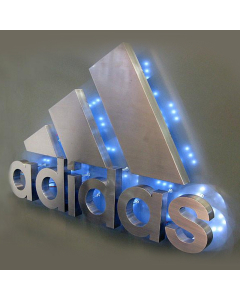 Stainless Steel Backlit 3D LED Signs