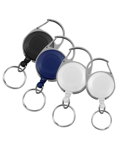 Stock Carabiner Badge Reels With Split Ring