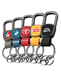 Suede Loop Carabiner Keyrings