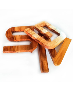 Teakwood Letters and Numbers