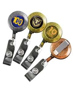 Vintage Style Metal Badge Reel