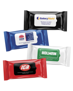 10 Pack 75% Alcohol Wipes (Branded)