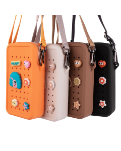 PVC Charm Shoulder Bag