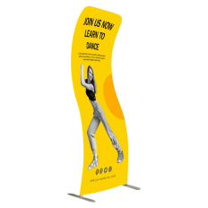 Fabric Display Stand S Shape