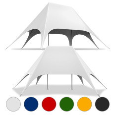 Plain Double Pole Star Tent