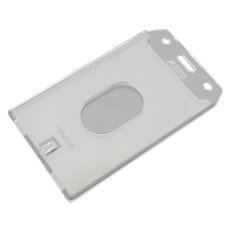 88 x 54 Portrait Rigid Enclosed ID Card Holder