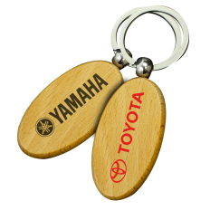 Large Oval Wooden Keyrings