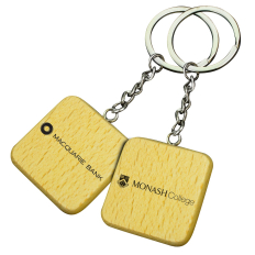 Square Wooden Keyrings