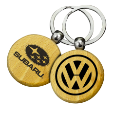 Circle Wooden Keyrings