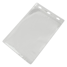 A6 Clear Portrait Soft ID Card Holder